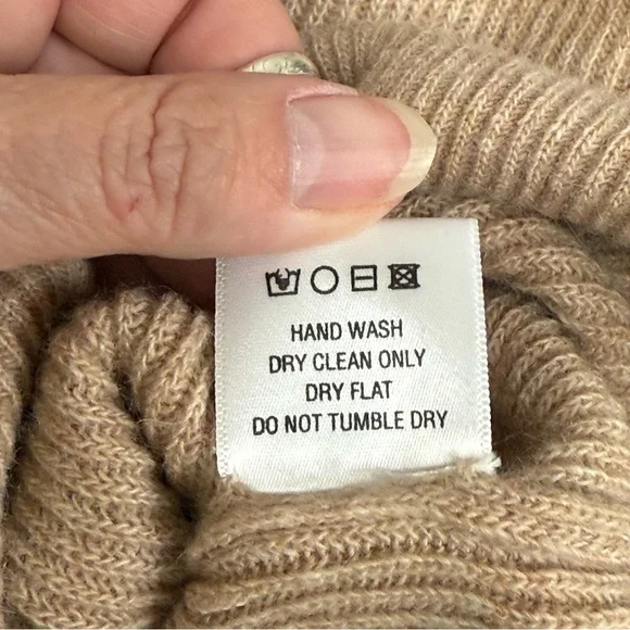 Beige Ribbed Half Zip Collared Sweater XXL | Cozy Fall Winter Knit Pullover - Picture 9 of 10